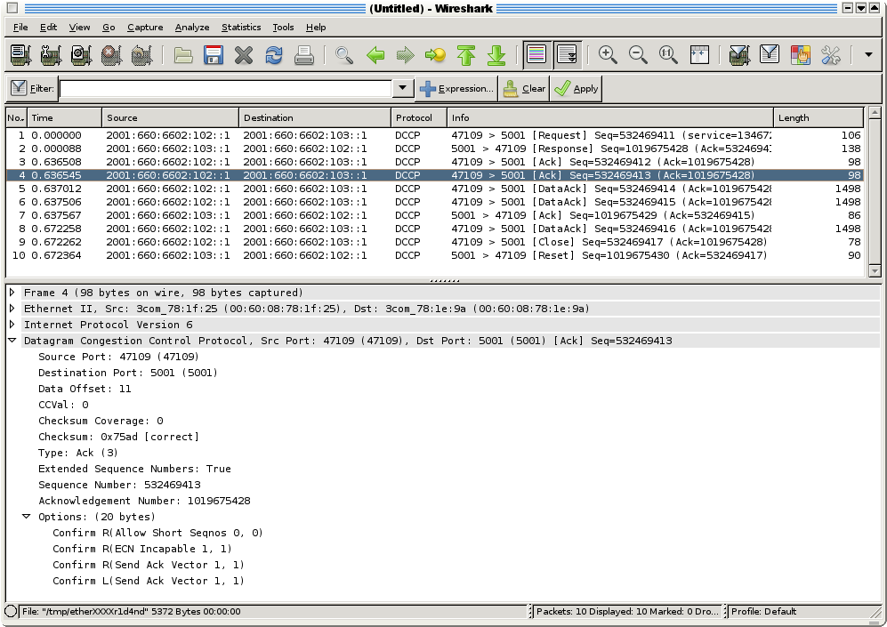 Sending an extra (second) Ack to save a connection that uses large payloads